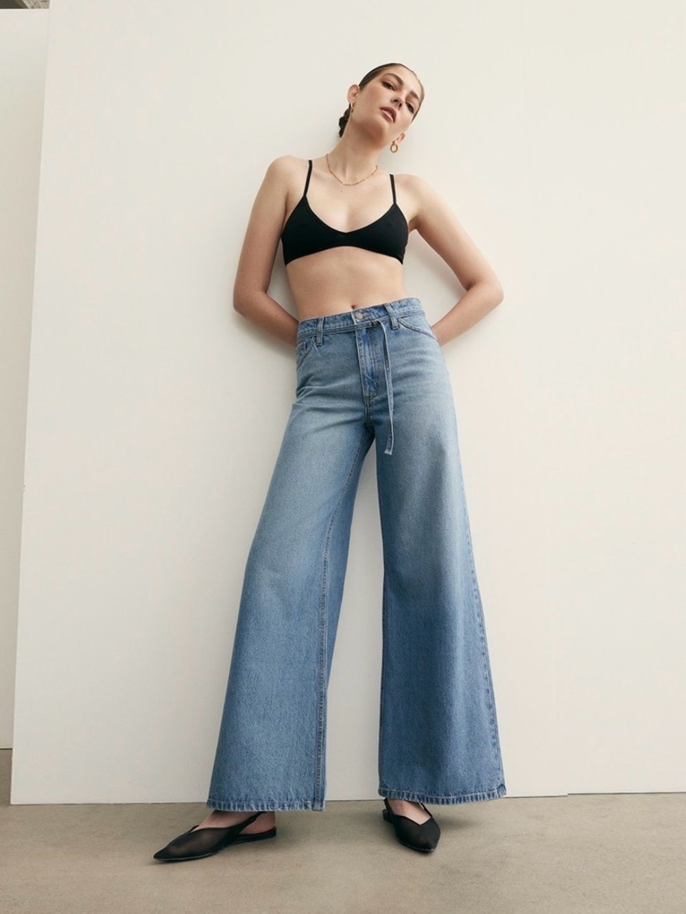 Nobody Denim Wide Leg Jeans Limited Edition Wash Size 28 NWT